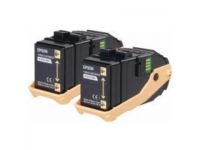 Conso Imprimante Epson Pack de 2 Toner Cyan - C13S050608