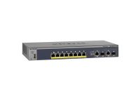 Switch Netgear 8 ports 10/100 +2 1000+2 SFP - M4100-D10-PoE