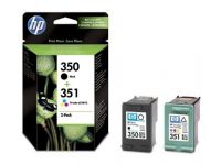 Conso Imprimante HP Pack Cartouches Noire + Couleur 350/350 - SD412EE