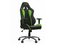 Siège PC AKRacing Nitro - Noir/Vert/Simili Cuir/2D