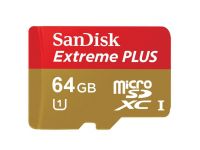 Mémoire APN/GSM Sandisk MicroSDHC 64Go Extreme PLUS UHS-1 SDSDQX-064G-U46A