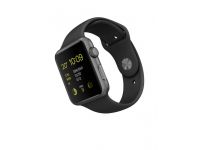 Accessoire Téléphonie Apple Watch Sport - Alu. Gris Sidéral 42mm Bracelet noir