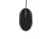 Souris T'nB CLICKY - Noire/retro-eclairage bleu