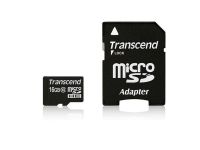 Mémoire APN/GSM Transcend Micro SDHC 16Go TS16GUSDHC10 class 10 + Adapt.