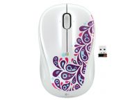 Wireless Mouse M325 White Paisley